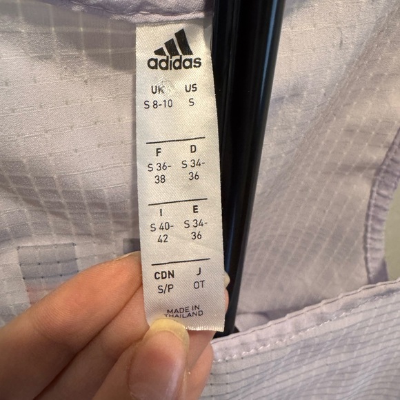 Adidas Women's Pastel Purple Crop Top - Picture 2 of 4